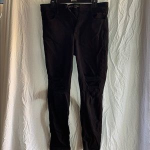 Black high rose jegging